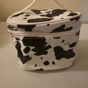 Cow Print Cosmetic Bag